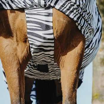 Equithème Riding World Zebra Anti-Ekzemerdecke schwarz/weiß 5'0