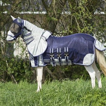 QHP Falabella Fliegendecke Blau 100