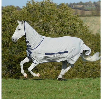 Bucas Sweet-Itch Full-Neck - Ekzemerdecke - silver grau 125