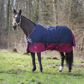 Equithème Tyrex 1200D Turnout 50g - marineblau/bordeauxrot multicolor 165