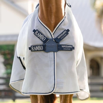 Horseware Rambo Protector Fieldsafe Silver/Navy/White/Beige 130