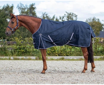 QHP Regendecke Turnout Luxus 50g Navy 145