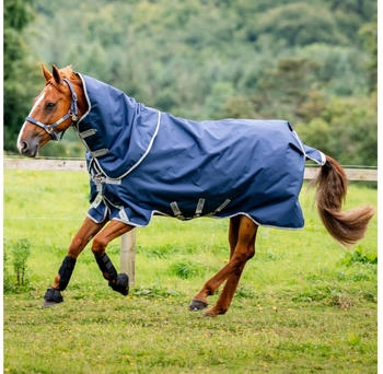 Horseware Amigo Bravo 12 Plus Lite 0g Navy/Titanium Grey/Silver 85