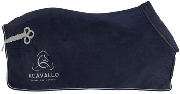 Acavallo Fleece Rug with Round Padded Soft Collar Navy/Grey 155