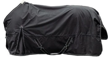 HKM Weidedecke Premium 1680D mit Teddyfellfutter schwarz 135