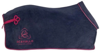 Acavallo Fleece Rug with Round Padded Soft Collar Navy/Burgundy 155