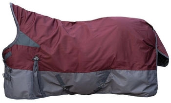 HKM Highneckdecke Yukon 600D mit Polarfleece dunkelrot/grau 135
