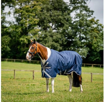 Horseware Amigo 1200D Turnout 0g Navy/Titanium Grey & Silver 160