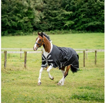 Horseware Amigo 1200D Turnout 100g Black/Titanium Grey & Silver 160
