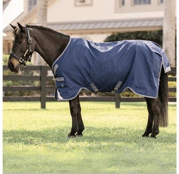 Horseware Rhino Pony Turnout 0g Navy/Titanium Grey/Classic Blue 125