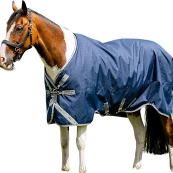 Horseware Amigo 1200D Turnout 100g Navy/Titanium Grey & Silver 160