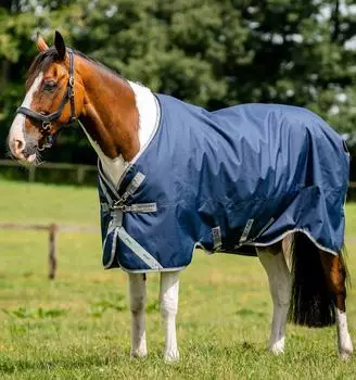 Horseware Amigo 1200D Turnout 0g Navy/Titanium Grey & Silver 165