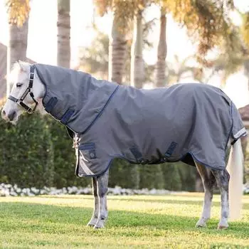 Horseware Rhino HexStop Plus Pony Turnout 0g Grey/Indigo/Navy 125