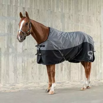 Sunride Stalldecke Helsinki 250g (1200D) schwarz/grau 135