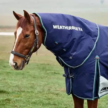WeatherBeeta Comfitec Plus Dynamic Turnout Neck Cover 0G Navy/Forest Green L