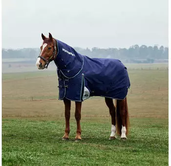 WeatherBeeta Comfitec Plus Dynamic Turnout Detach-A-Neck 0g Navy/Forest Green 145