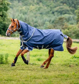 Horseware Amigo Bravo 12 Plus 100g Navy/Titanium Grey/Silver 145
