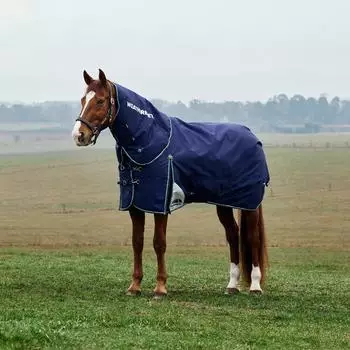 WeatherBeeta Comfitec Plus Dynamic Turnout Detach-A-Neck 220g Navy/Forest Green 160