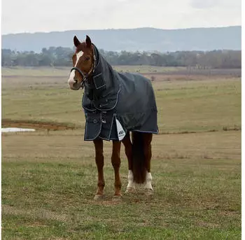WeatherBeeta Comfitec Ultra Turnout Detach-A-Neck 220G Charcoal 145