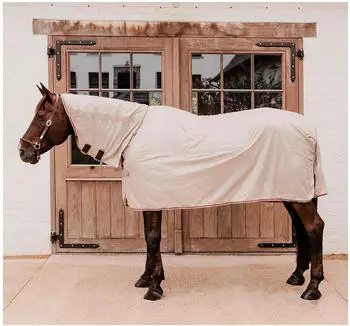 Kentucky Horsewear Fliegendecke Comfort Classic beige/bordeaux 145 cm