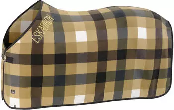 Eskadron Abschwitzdecke Fleece Check cardamom/white 125 cm