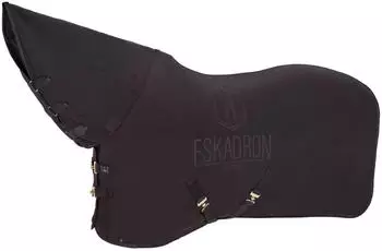 Eskadron Abschwitzdecke Double Fleece High Neck black truffle 145 cm