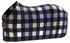 Eskadron Fleece Check Abschwitzdecke navy/sierra/orchid/white 145 cm