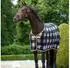 Eskadron Fleece Check Abschwitzdecke navy/sierra/orchid/white 145 cm