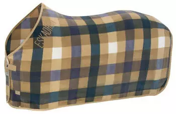Eskadron Fleece Check Abschwitzdecke sierra/orchid/ocean/white 145 cm