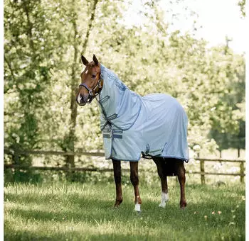 Horseware Fliegendecke AMIGO Bug Rug heatherblue/blue & silver 140 cm