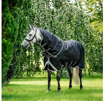 Horseware Amigo 1200D Plus Turnout 50g Black/Titanium Grey/Silver 155