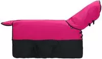vidaXL Pferdedecke Rosa und Schwarz 135 cm Polyester