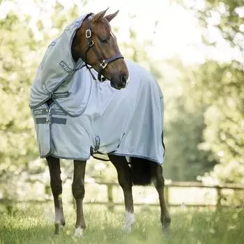 Horseware Fliegendecke AMIGO Bug Rug heatherblue/blue & silver 130 cm