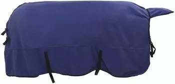 vidaXL Pferdedecke Polyester blau 165cm