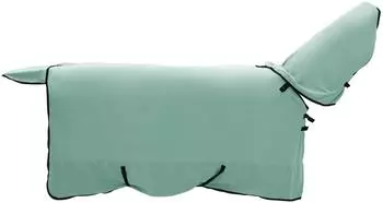 vidaXL Pferdedecke Polyester, grün, 145cm