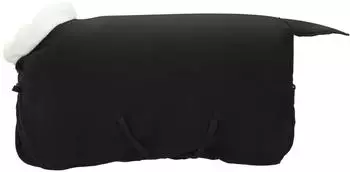 vidaXL Pferdedecke Polarfleece, schwarz, 85cm