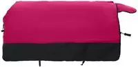 vidaXL Pferdedecke Rosa und Schwarz 125 cm Polyester