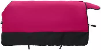 vidaXL Pferdedecke Polyester rosa/schwarz 125cm