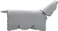 vidaXL Pferdedecke Hellgrau und Rosa 115 cm Polyester