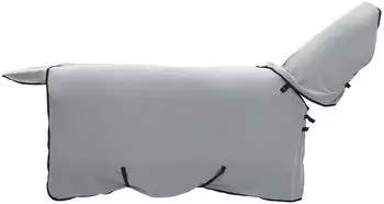 vidaXL Pferdedecke hellgrau und rosa, 85 cm, Polyester (42013288)