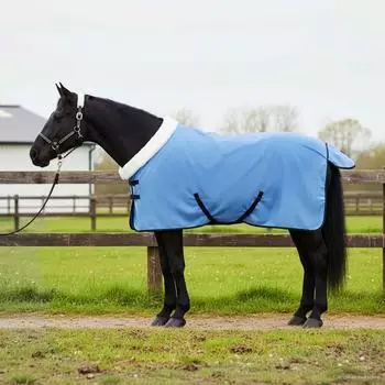 vidaXL Pferdedecke Komplett Aqua 75cm Fleece