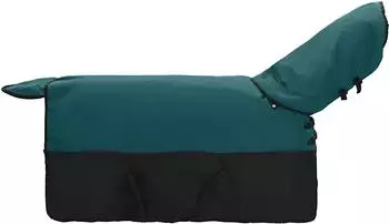 vidaXL Pferdedecke dunkelgr&uuml;n und schwarz, 155cm, Polyester (42013145)