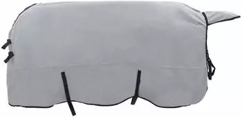 vidaXL Pferdedecke hellgrau und rosa, 145cm, Polyester (42013224)
