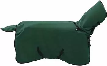 vidaXL Pferdedecke Polyester, dunkelgrün, 105cm