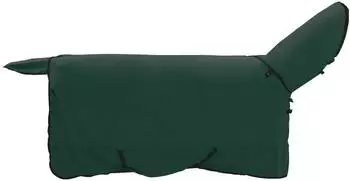 vidaXL Pferdedecke dunkelgrün, Polyester, 135cm