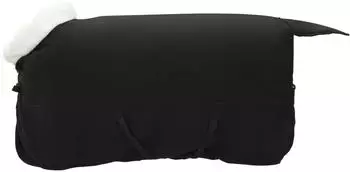 vidaXL Pferdedecke schwarz 145cm Fleece (42013374)