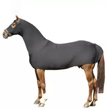 HKM Schmutz-, Scheuer- und Fliegenschutzanzug mit Halsteil, schwarz, XL (79399100.0655)