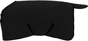 vidaXL Pferdedecke 115cm, schwarz, Polyester-Fleece (42013231)
