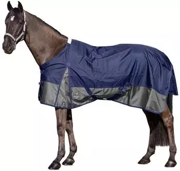 EQuest Titan Outdoordecke Pferde 1680D 50g navy/grau (407660.1)