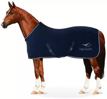 Equinate Arizona Abschwitzdecke Polar Fleece, navy, 165cm